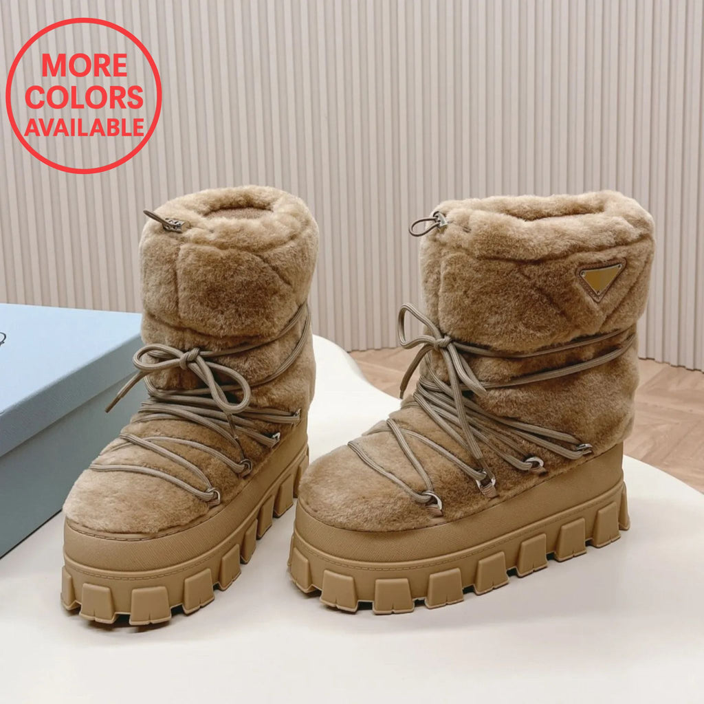 PR Fluffy Half Boots
