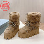 PR Fluffy Half Boots