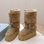 PR Fluffy Knee Boots